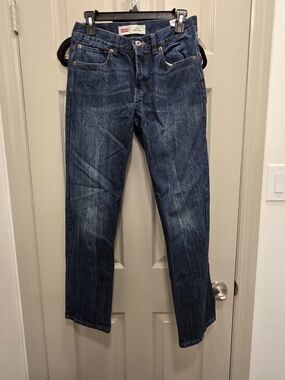 Levi's Men's Straight Jeans in Deep Indigo Wash